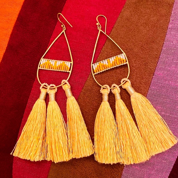 Anthropologie Jewelry - NWT Anthropologie Bluma Project Edie Tassel Earrings